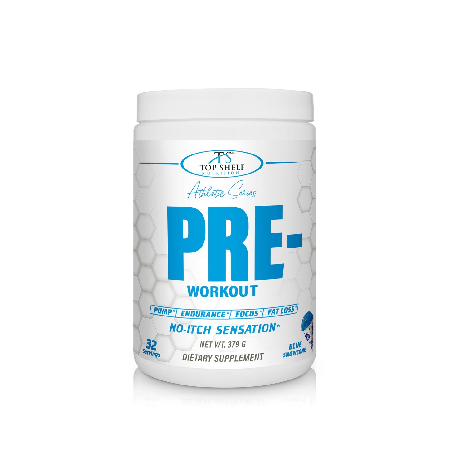 Blue Snowcone pre-workout - Top Shelf Nutrition